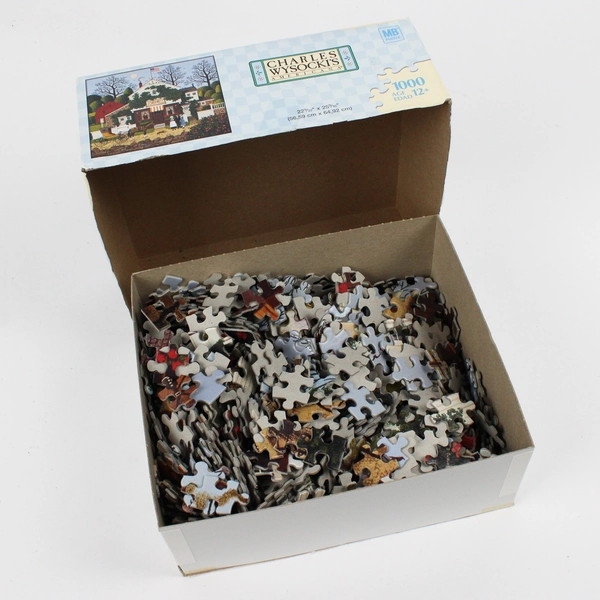 Charles Wysocki Jigsaw Puzzle "Small Talk", 1000 pcs. Complete, 2007