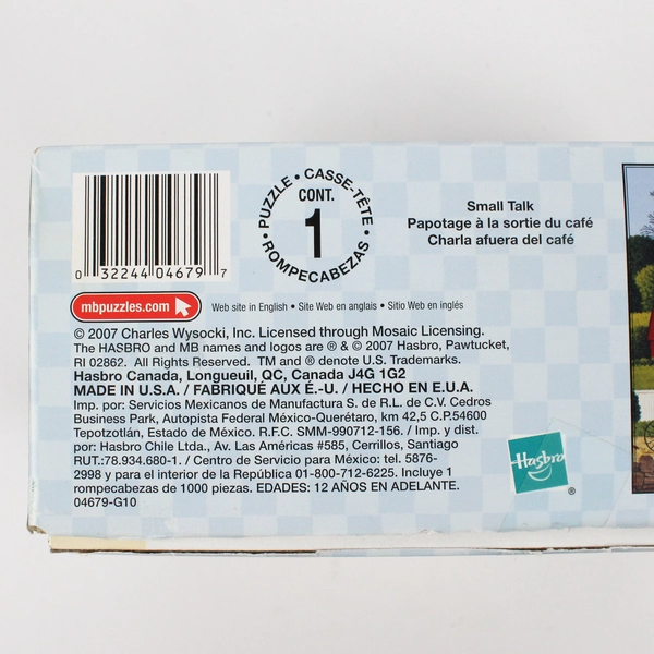 Charles Wysocki Jigsaw Puzzle "Small Talk", 1000 pcs. Complete, 2007