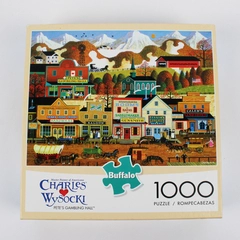 Charles Wysocki Jigsaw Puzzle Pete's Gambling Hall, 1,000 pcs. Complete