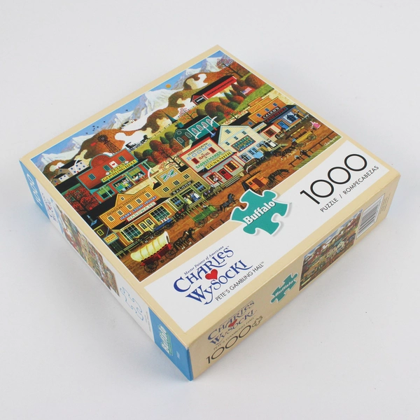 Charles Wysocki Jigsaw Puzzle Pete's Gambling Hall, 1,000 pcs. Complete