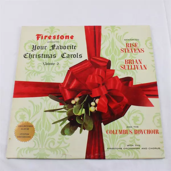 Your Favorite Christmas Carols Vol. 2 Vinyl Record Rise Stevens Brian Sullivan