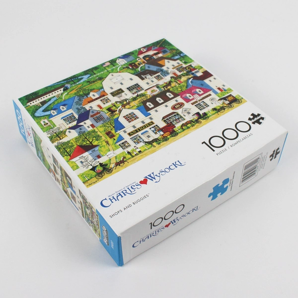 Charles Wysocki Jigsaw Puzzle "Shops and Buggies" 1,000 pcs. Complete