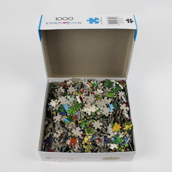 Charles Wysocki Jigsaw Puzzle "Shops and Buggies" 1,000 pcs. Complete