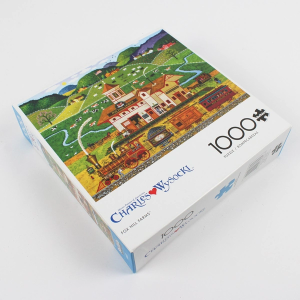 Charles Wysocki Jigsaw Puzzle "Fox Hill Farms" 1,000 pcs. Complete