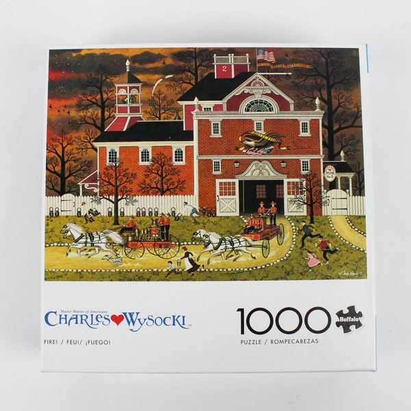 Charles Wysocki Jigsaw Puzzle Fire 1,000 pcs. Complete