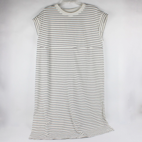 A New Day Women’s L Striped Maxi Black White Sleeveless Dress