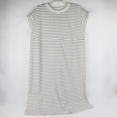 A New Day Women’s L Striped Maxi Black White Sleeveless Dress