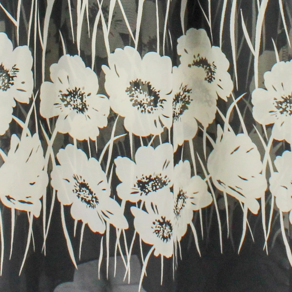 Kitty Women's S/M Sheer Floral Teddy with Elastic Waist