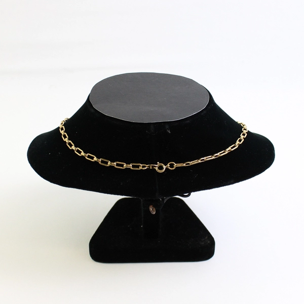 Vintage Avon Gold Tone Choker Necklace with "V" Shaped 16"