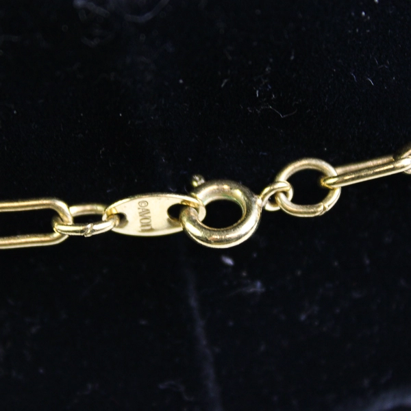 Vintage Avon Gold Tone Choker Necklace with "V" Shaped 16"