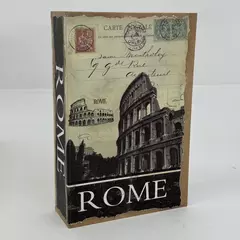 Rome Book Secret Safe Lock Box with Combination Lock for Money Cash