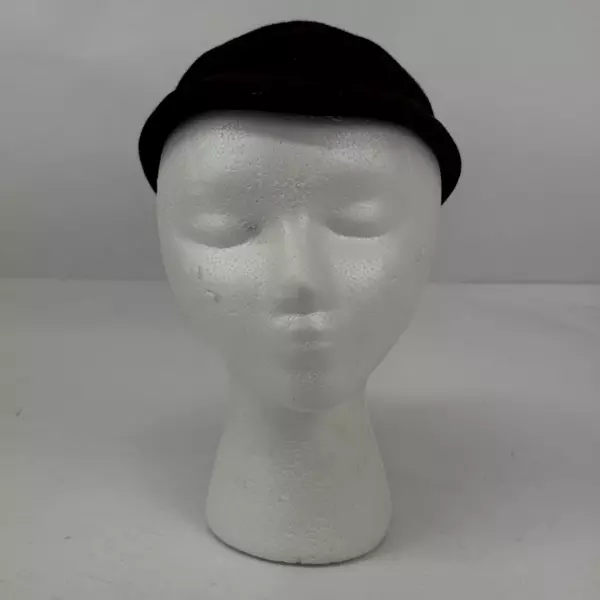 Vintage Brown Wool Merrimac Women's Hat Size 22 (Medium)