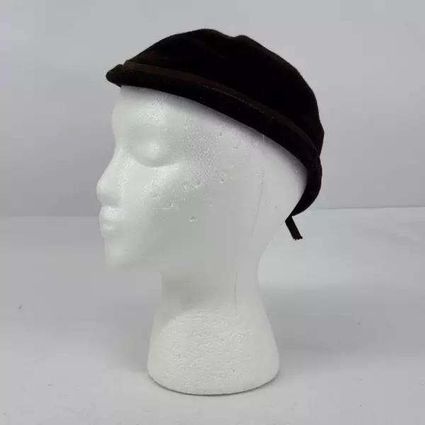 Vintage Brown Wool Merrimac Women's Hat Size 22 (Medium)