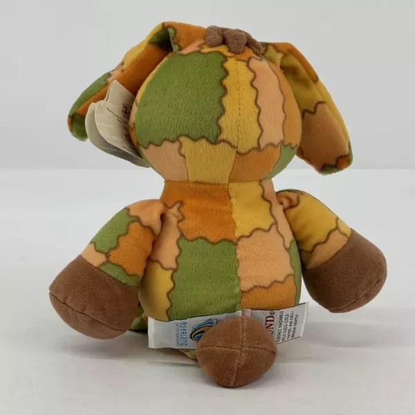 Gund Threads Rags the Rabbit Plush Plush Animal Orange Green Patchwork With Tags