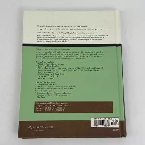 College Accounting Seventh Edition by Douglas J. McQuaig Hardcover