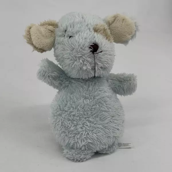 Baby Ganz Wuzzies Beanbum Blue Puppy Plush Rare 6.5”