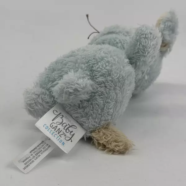 Baby Ganz Wuzzies Beanbum Blue Puppy Plush Rare 6.5”