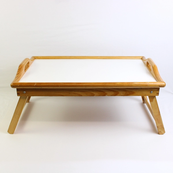 Wood Folding Lap Serving Tray Desk Bed Tea Breakfast Dinner TV Table Top