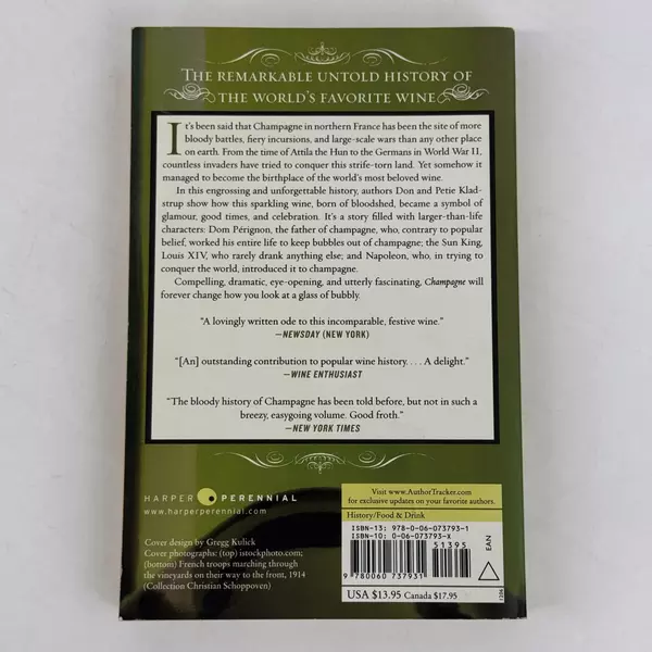 Don Kladstrup Petie Kladstrup Champagne Book Paperback Like New