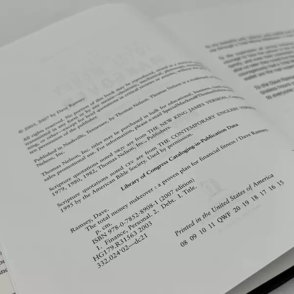 The Total Money Makeover by Dave Ramsey Financial Fitness Book