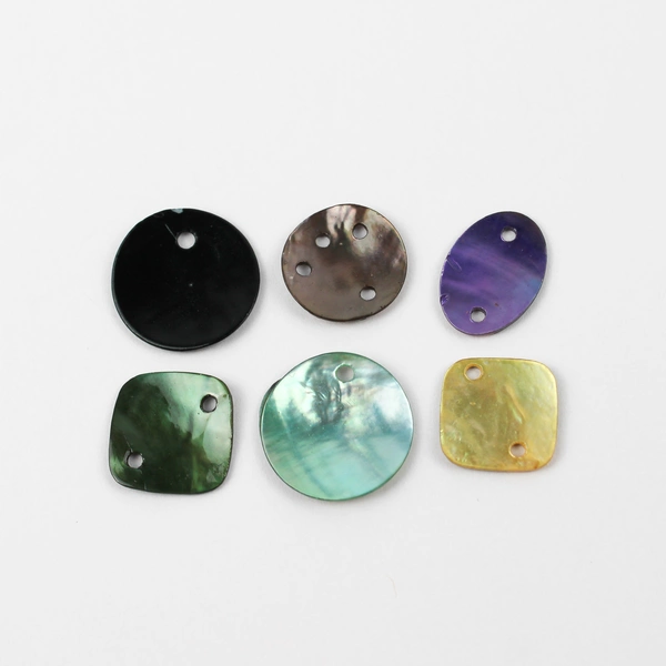 Lot of 1/2" Mollusk Shell Buttons DIY Sewing Jewelry Making Various Colors