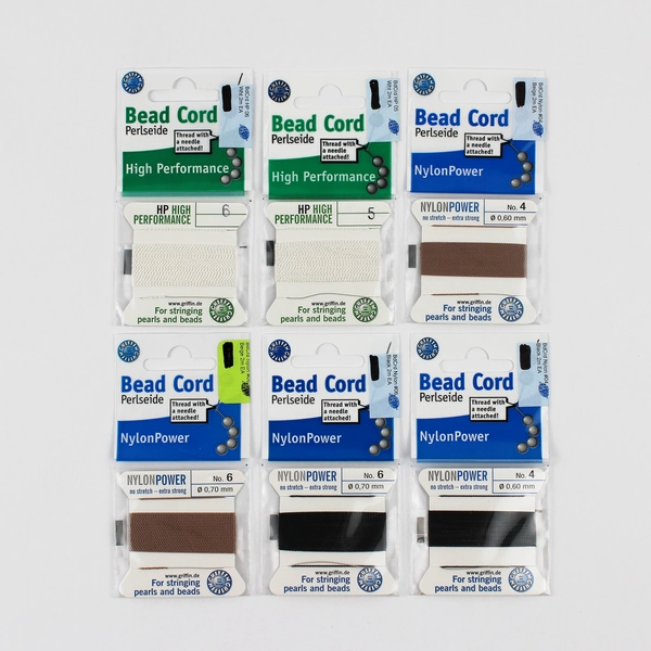 Lot of 6 Griffin Bead Cord Nylon Power and High Performance Sizes 4 5 6