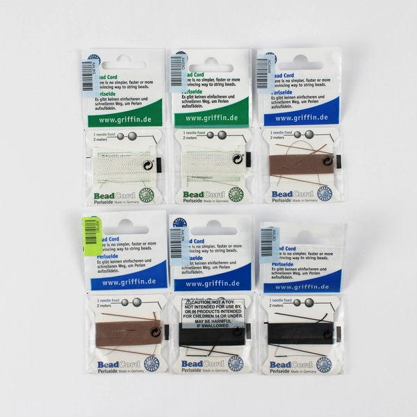 Lot of 6 Griffin Bead Cord Nylon Power and High Performance Sizes 4 5 6