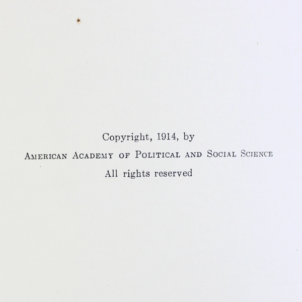 Antique Lot of 5 The American Academy of Political & Social Science PB 1912-1917