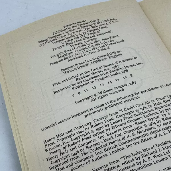 Crossing to Safety by Wallace Stegner Paperback