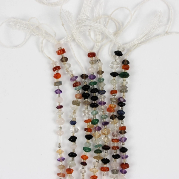 7 Strand Lot Colorful Glass Beads 2mm to 4mm DIY Jewelry Making