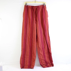 Bonnie & Norma Women's M Cotton Multicolor Striped Drawstring Pants