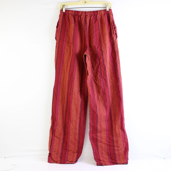 Bonnie & Norma Women's M Cotton Multicolor Striped Drawstring Pants