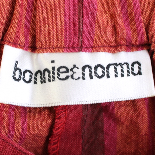 Bonnie & Norma Women's M Cotton Multicolor Striped Drawstring Pants