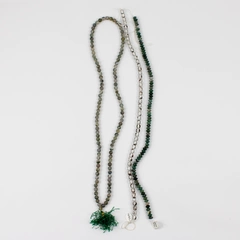 Lot of Moss Agate and Lodolite Garden Quartz Beads 5mm to 8mm DIY Crafts