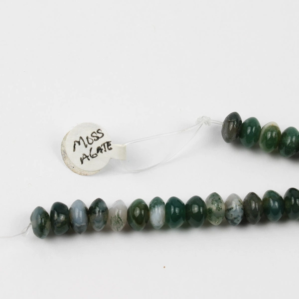 Lot of Moss Agate and Lodolite Garden Quartz Beads 5mm to 8mm DIY Crafts