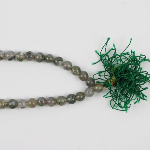 Lot of Moss Agate and Lodolite Garden Quartz Beads 5mm to 8mm DIY Crafts