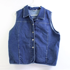 Focus Women's XL Dark Jean Vest with Pockets