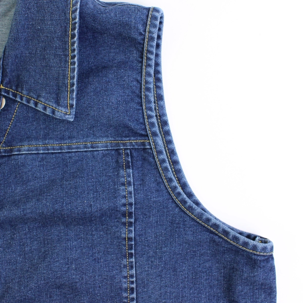Focus Women's XL Dark Jean Vest with Pockets