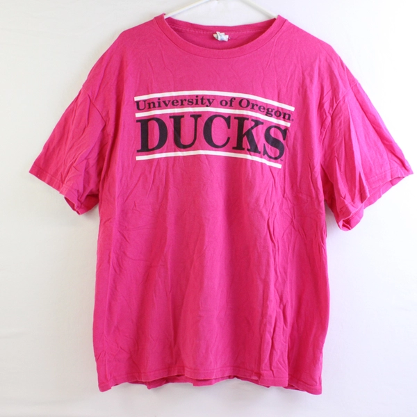 Delta Pro Weight Unisex Adult XL Pink University of Oregon Ducks T-Shirt