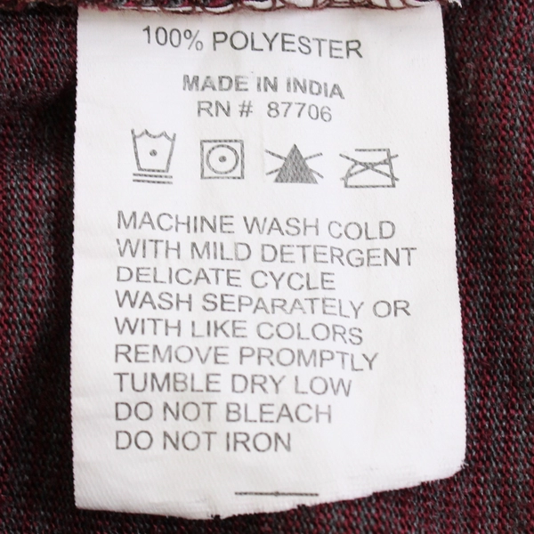 Nina Capri Women's M Burgundy and Gray Striped Turtleneck Pullover