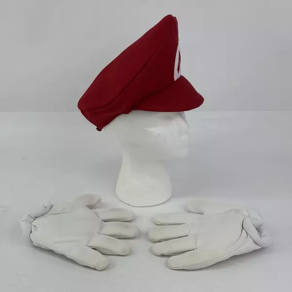 Mario Hat and Gloves Halloween Costume Pieces