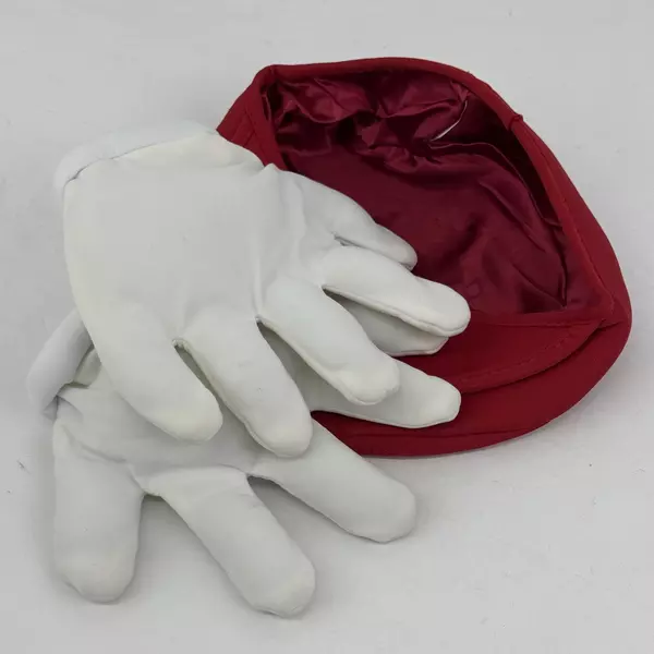 Mario Hat and Gloves Halloween Costume Pieces