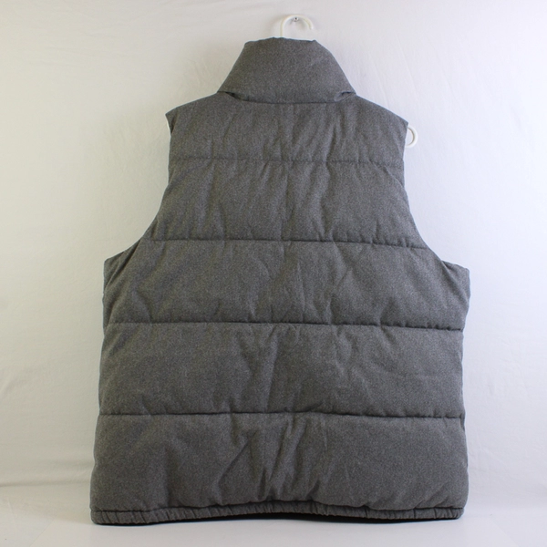 Old Navy Women's XL Heather Gray Quilted Puffer Vest with Pockets