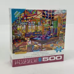 500-Piece Eurographics Jigsaw Puzzle The Quilt Workshop