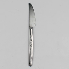 Vintage Noritake Flatware Rosalie Pattern Stainless Dinner Knife 8.25 Inches