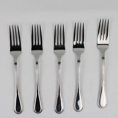 Lot Of 5 Martha Stewart Flatware MFS7 (Stainless) Dinner Forks 8.5" Long