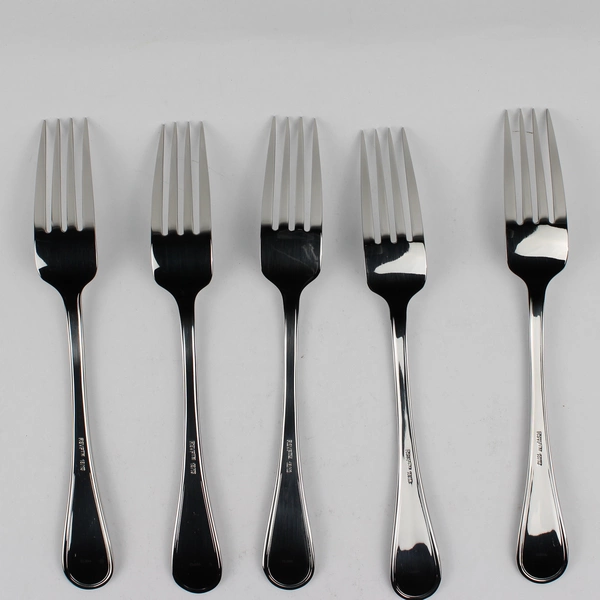 Lot Of 5 Martha Stewart Flatware MFS7 (Stainless) Dinner Forks 8.5" Long