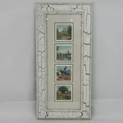 Framed And Matted 4 Piece Disneyland Watercolor Print Set Signed By David Doss