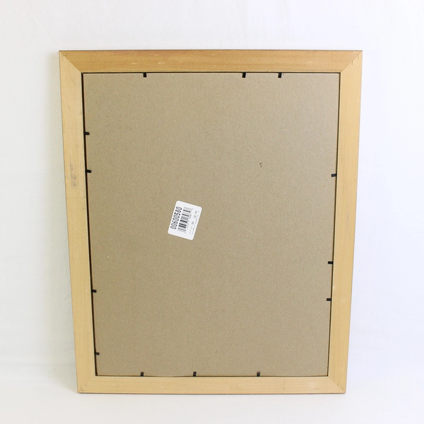 New - Large Solid Wood Gold-Colored Photo Frame, 14 x 18", US Made 