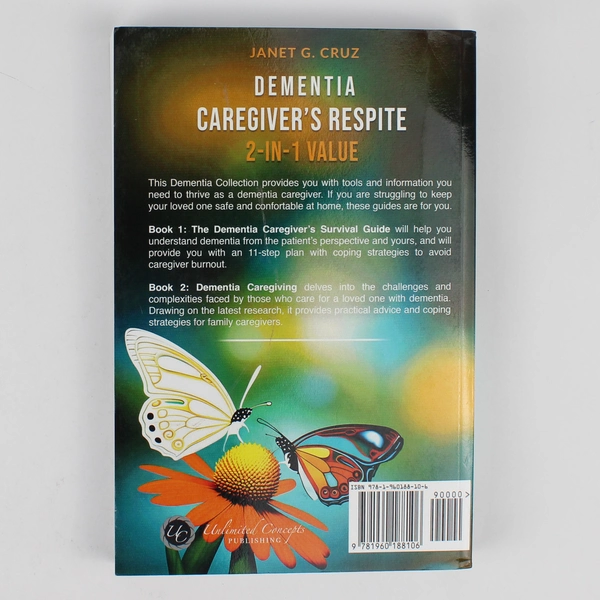 Dementia Caregiver's Respite 2-In-1 Books by Janet G Cruz 2023 Paperback